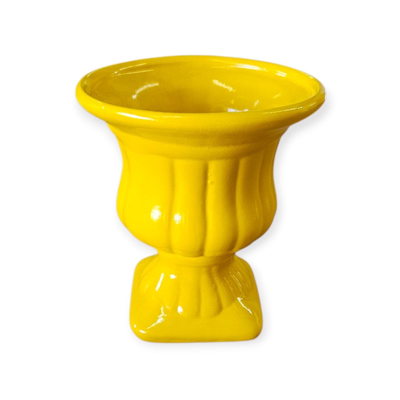 Vaso Amarelo P Louça - DecorFest