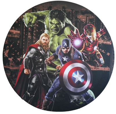 Painel Redondo Vingadores - DecorFest