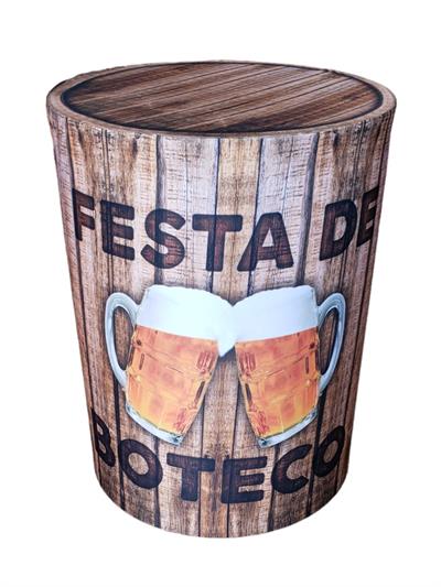 Capa de Mesa Cilindro M - Boteco - DecorFest
