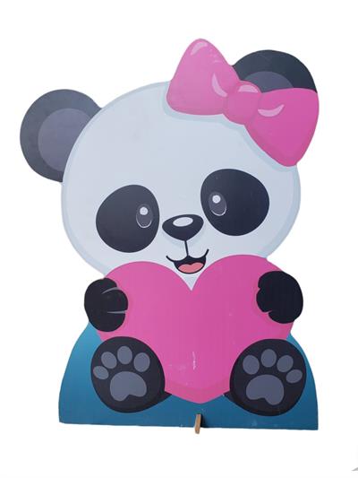 Display/ Totem de Chão Mdf - Panda Menina - DecorFest