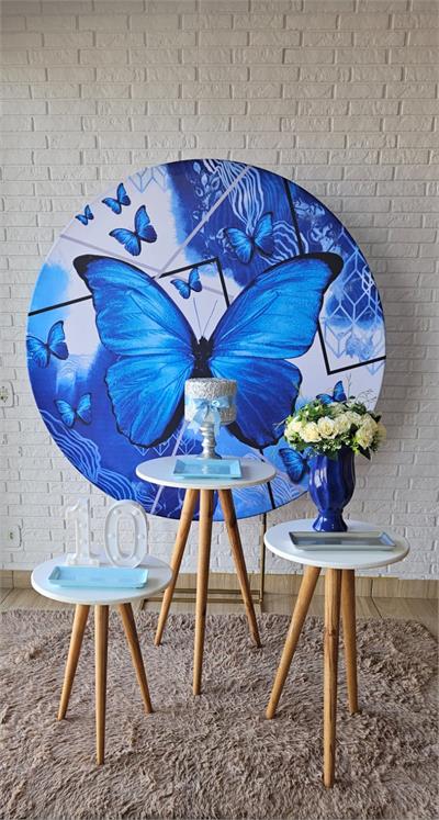 Kit Festa Facil - Borboleta Azul - DecorFest