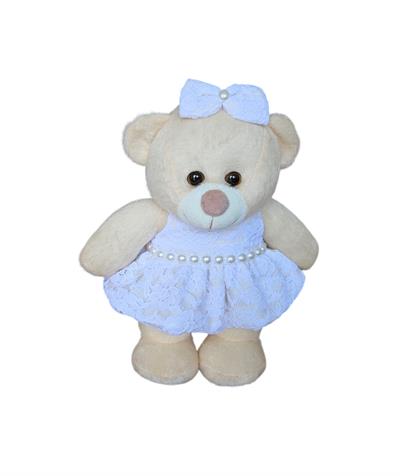 Ursinha Pelucia - Vestido Branco P - DecorFest