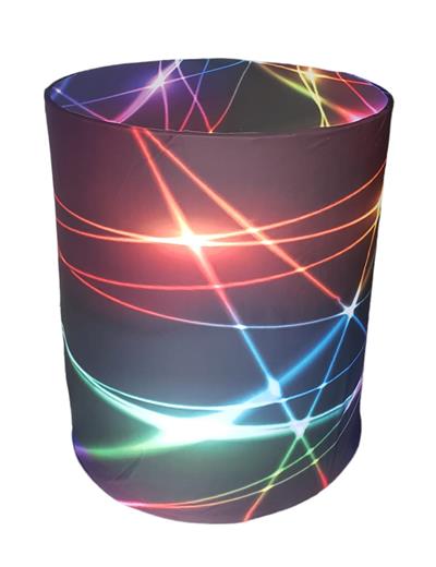 Capa de Mesa Cilindro G - Neon Estampada - DecorFest