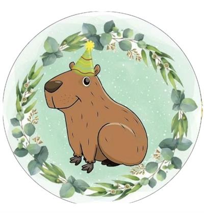 Painel Redondo Capivara - DecorFest