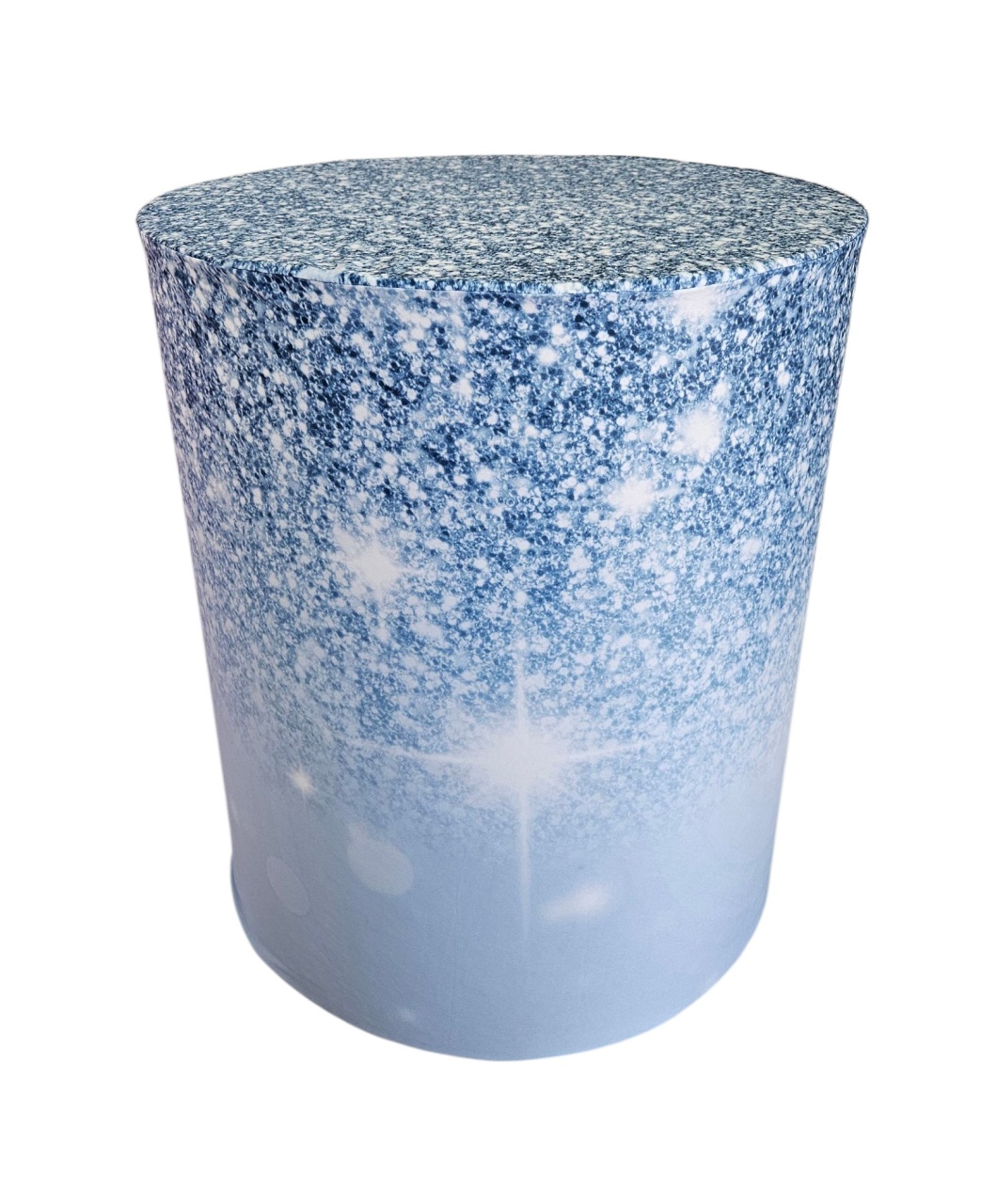 Capa de Mesa Cilindro G- Azul Glitter - DecorFest