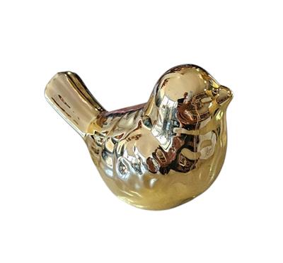 Passarinho Dourado Louça - DecorFest