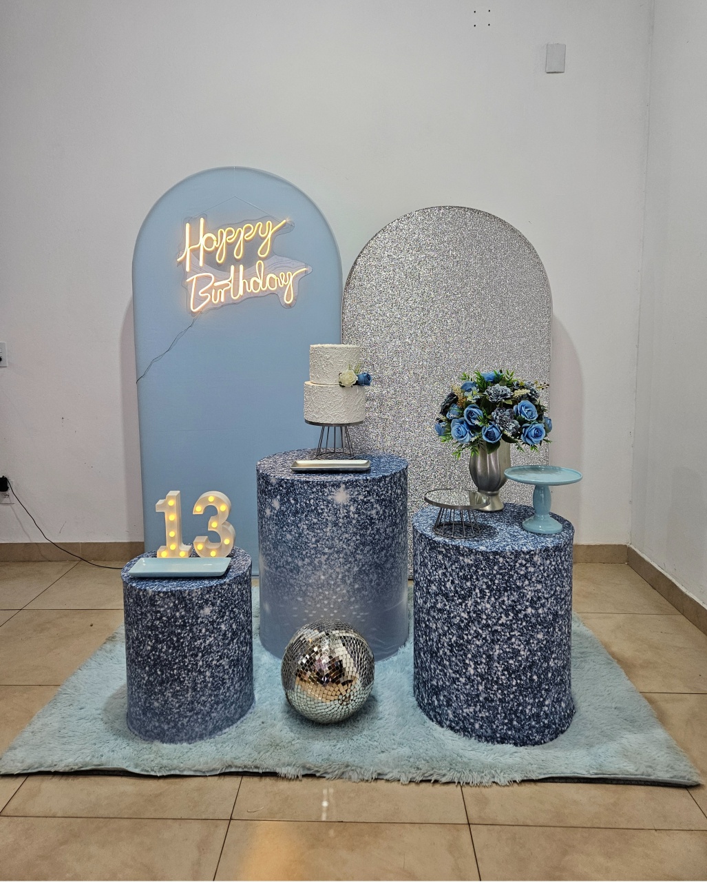 Kit - Azul E Prata - DecorFest