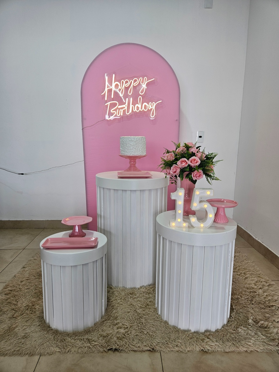 Kit Festa Fácil P - Adulto  - Rosa - DecorFest