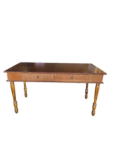 Mesa Rustica Com Gaveta - DecorFest