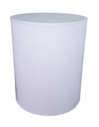 Capa de Mesa Cilindro G - Branco - DecorFest