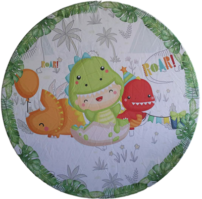 Painel Redondo Dinossauro Baby - DecorFest