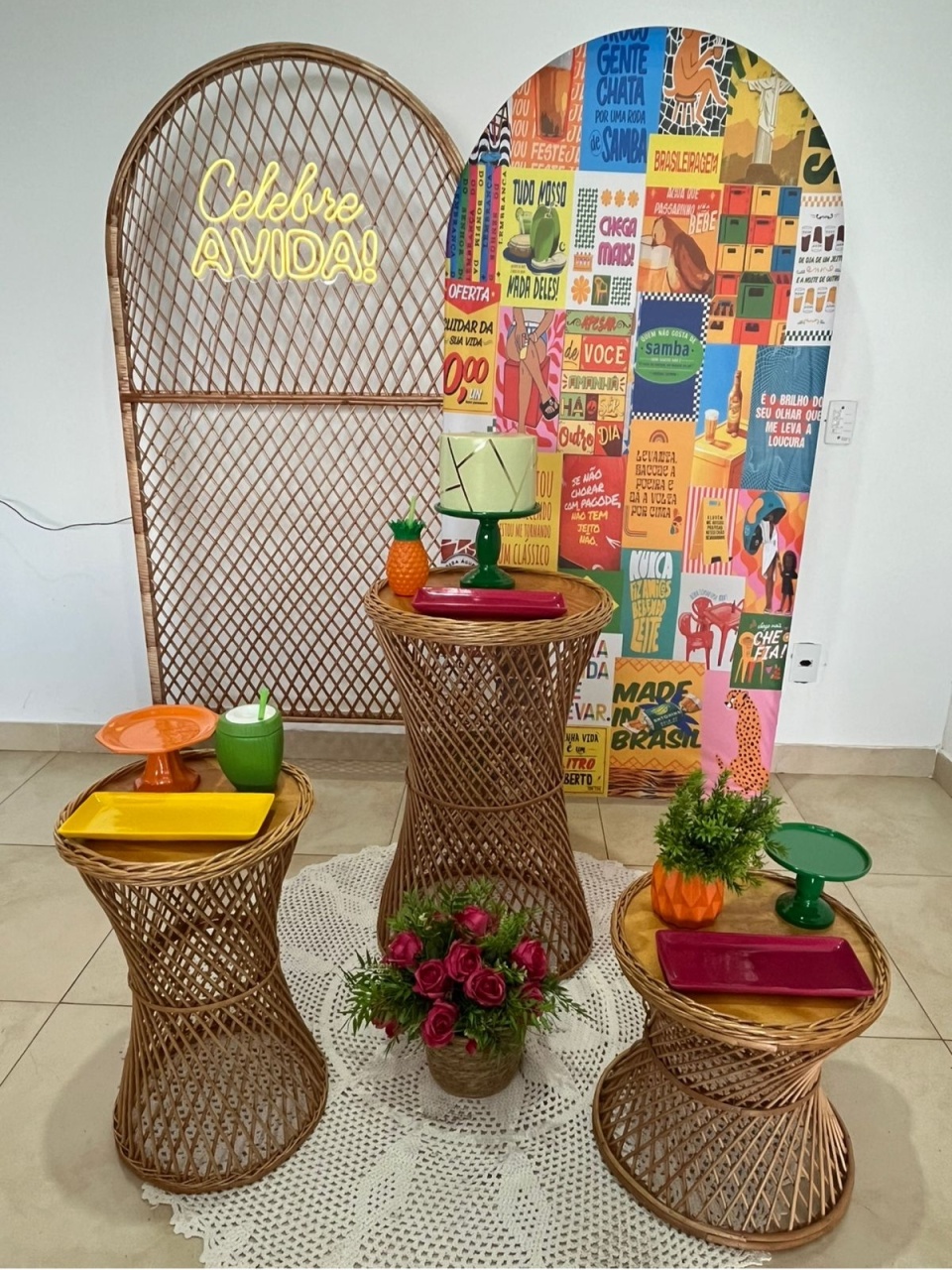 Kit - Brasilidades Painel Vime - DecorFest