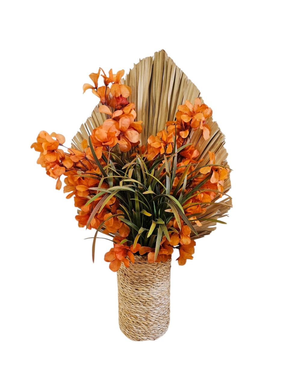 Vaso Sisal Com Arranjo - DecorFest
