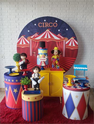 Kit Festa Facil M - Circo - DecorFest