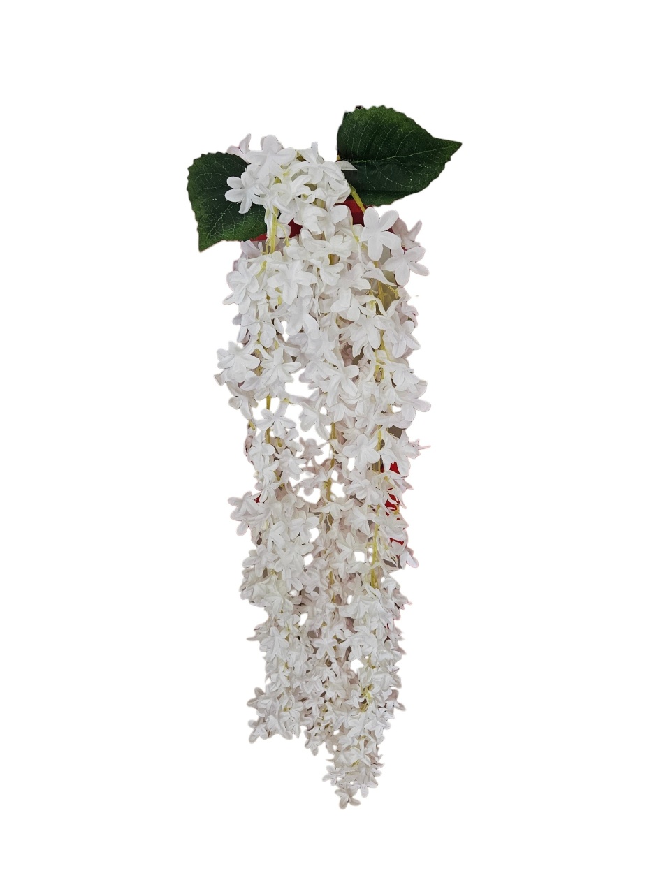 Pendente de Flor Branca Galho - DecorFest
