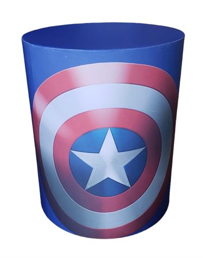 Capa de Mesa Cilindro M - Vingadores Capitão America - DecorFest