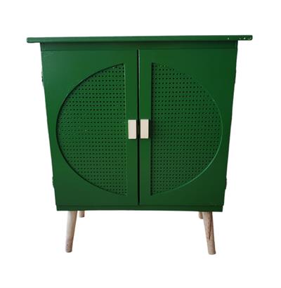 Cômoda Furadinha Verde Mdf - DecorFest