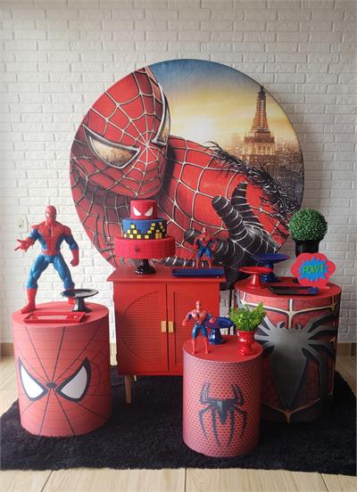 Kit Festa Facil M - Homem Aranha - DecorFest