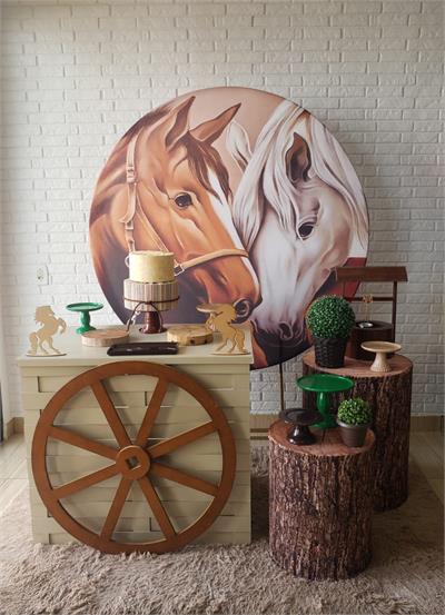 Kit Festa Facil M - Country Cavalo - DecorFest