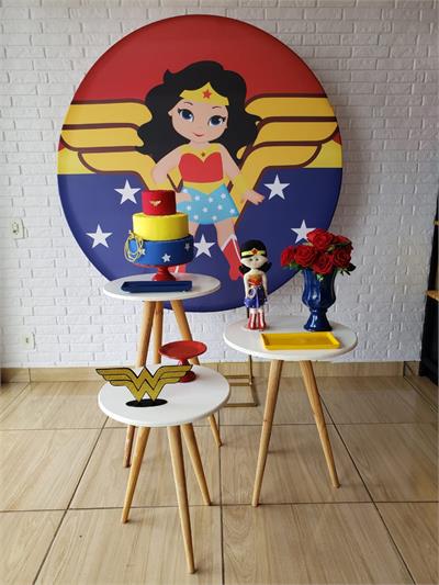 Kit Festa Facil - Mulher Maravilha Infantil - DecorFest