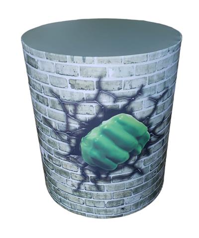 Capa de Mesa Cilindro G - Vingadores Hulk - DecorFest
