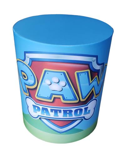 Capa de Mesa Cilindro G - Patrulha Canina - DecorFest