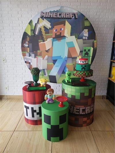 Kit Festa Facil P - Minecraft - DecorFest