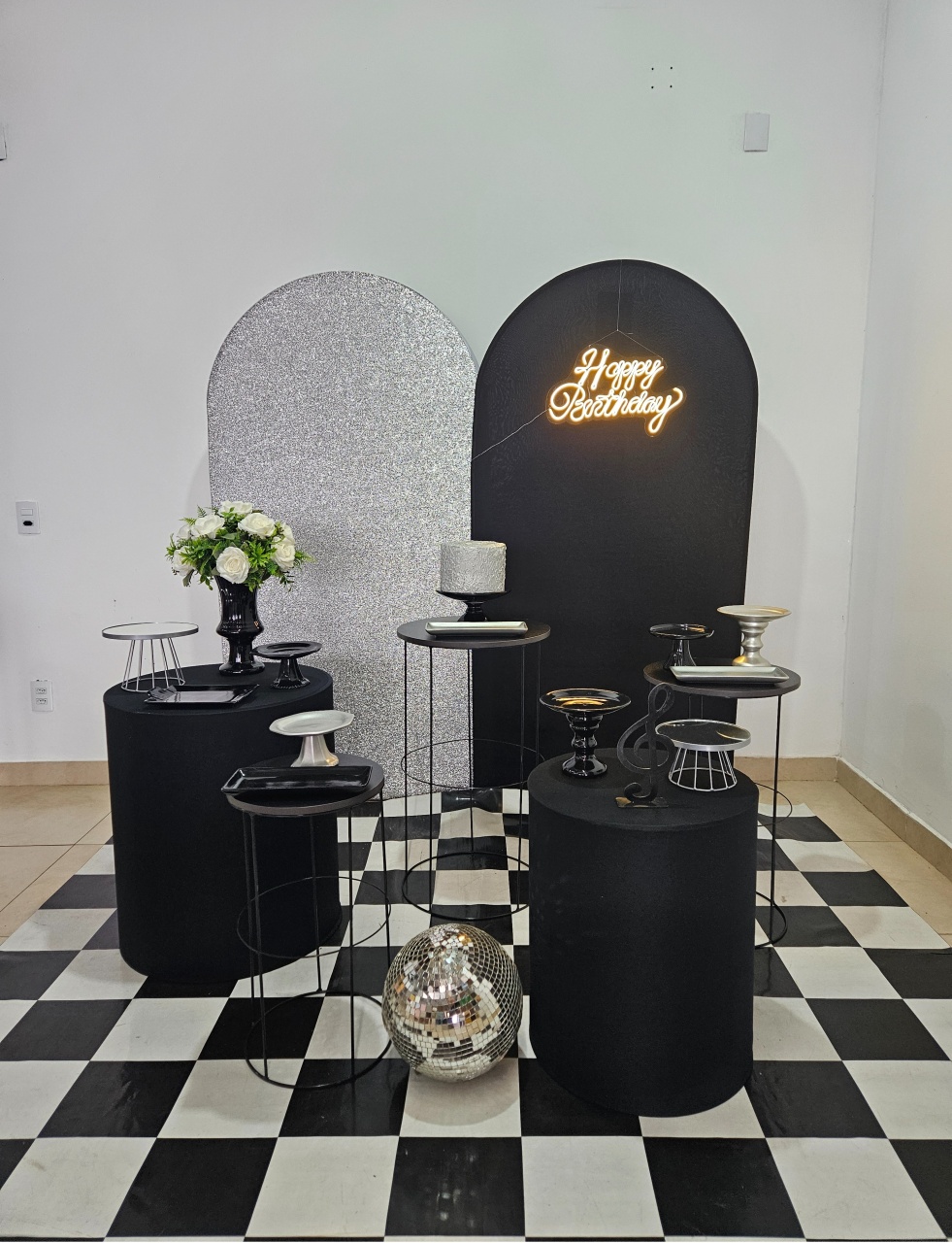 Kit G - Preto Com Prata - DecorFest