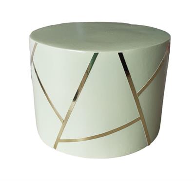 Bolo Verde Menta E Dourado - DecorFest