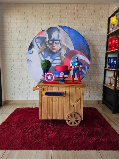 Kit Pocket Car - Capitão America - DecorFest