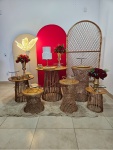 Kit Casamento/Noivado - Vermelho E Vime Com Borboleta - imagem 2