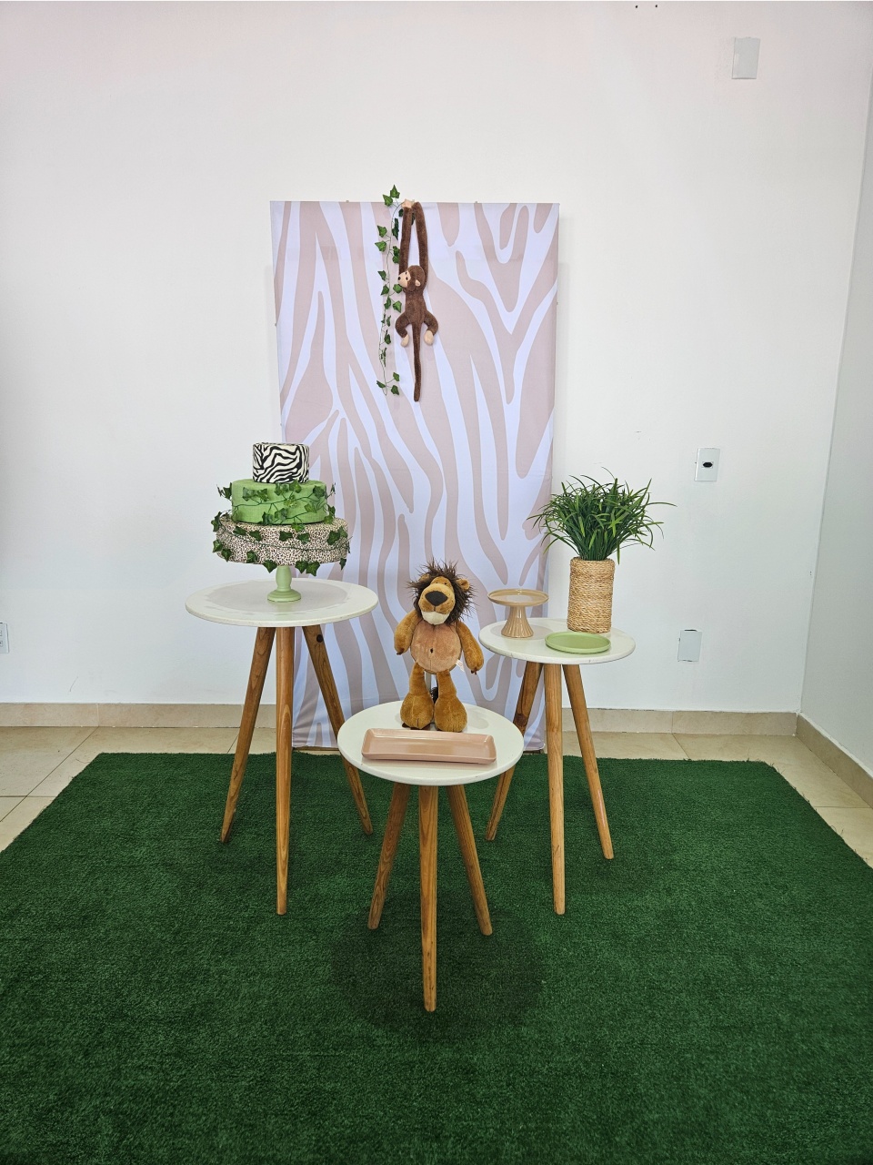 Kit Festa Facil - Safari Painel Zebra - DecorFest