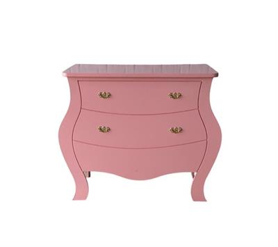 Cômoda Bombe Desmontável Rosa - DecorFest