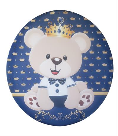 Painel Redondo Ursinho Principe - DecorFest