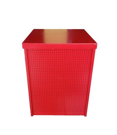 Mesa Cubo Desmontável Mdf Pegboard G - Vermelho - DecorFest