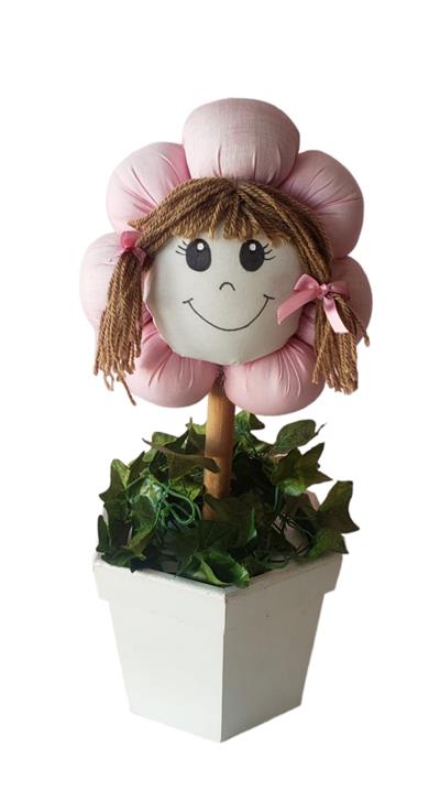 Jardim - Vaso Menina Flor - DecorFest