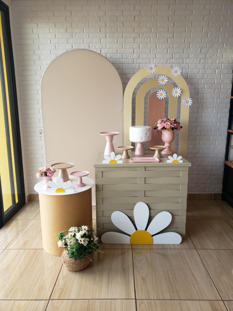Kit Festa Facil M - Margarida Nude - DecorFest
