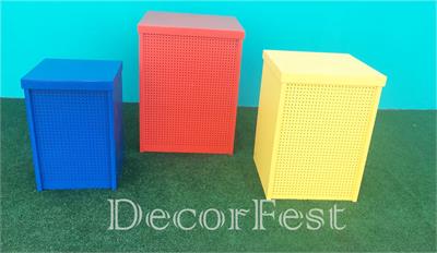Cubos Desmontáveis Pegboard Coloridos - DecorFest