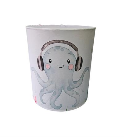 Capa de Mesa Cilindro G - Fundo Do Mar - DecorFest
