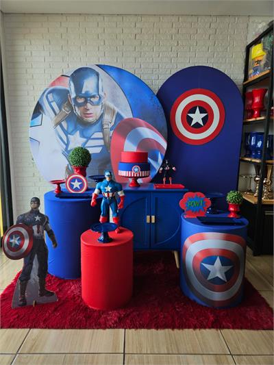 Kit Festa Facil G - Capitão America - DecorFest
