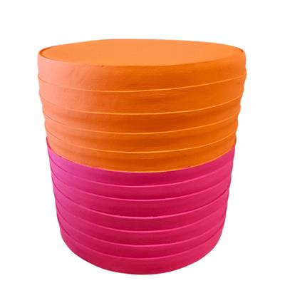 Bolo Pink E Laranja - 1 Camada - DecorFest
