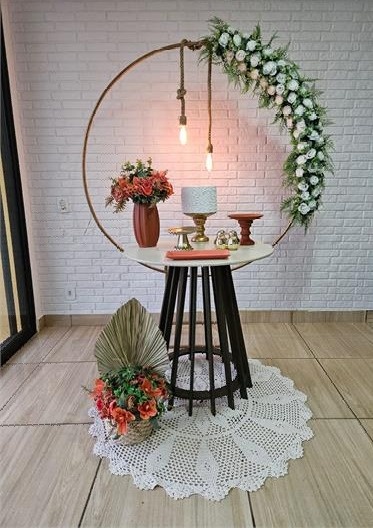 Kit Casamento/Noivado - Terracota E Dourado - DecorFest