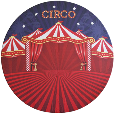 Painel Redondo Circo - DecorFest