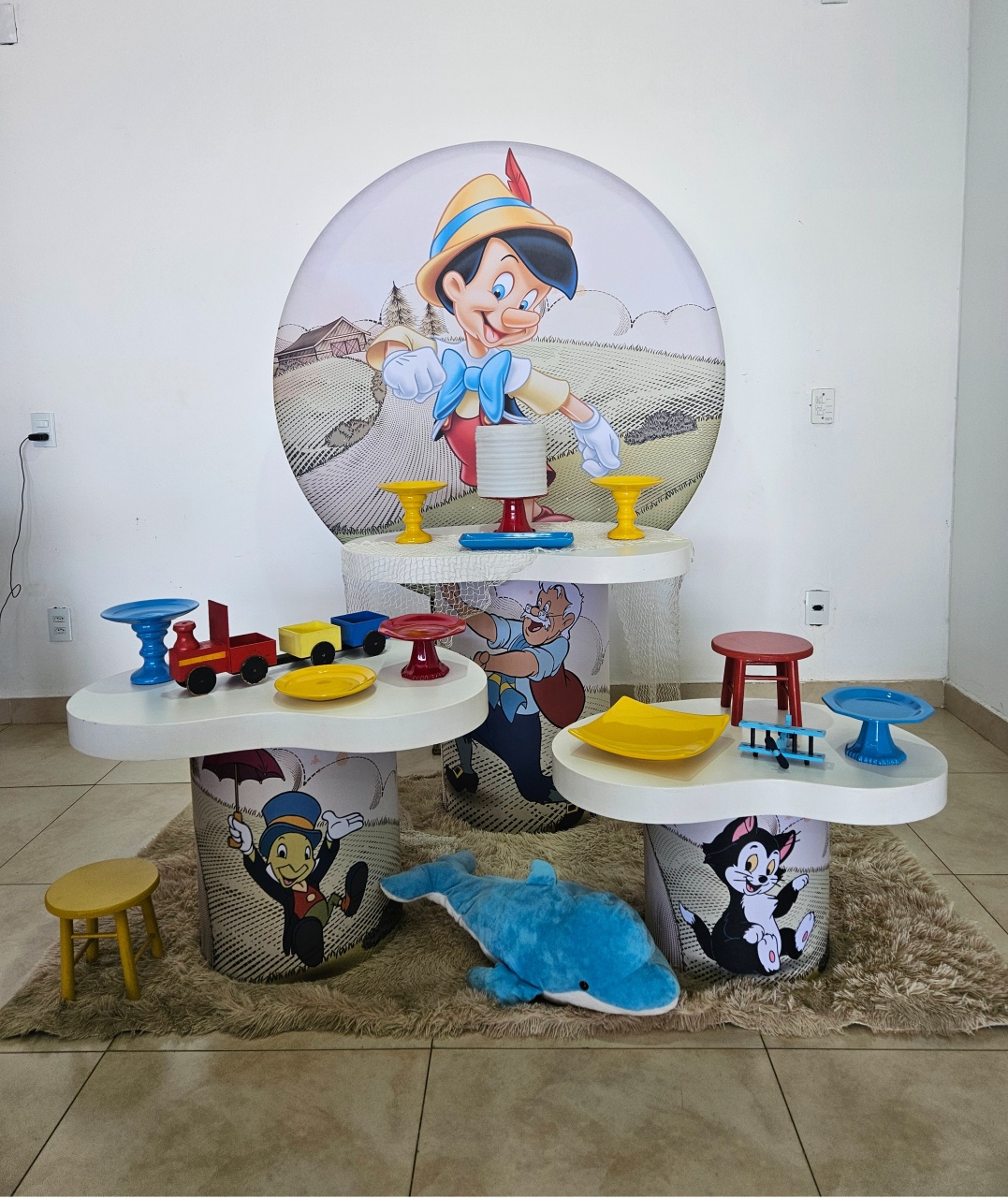 Kit P - Mesas Organicas - Pinóquio - DecorFest