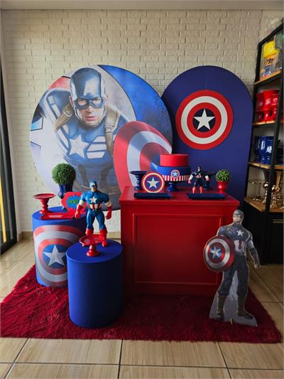 Kit Festa Facil G - Capitão America - DecorFest