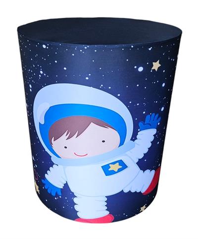 Capa de Mesa Cilindro G - Astronauta - DecorFest