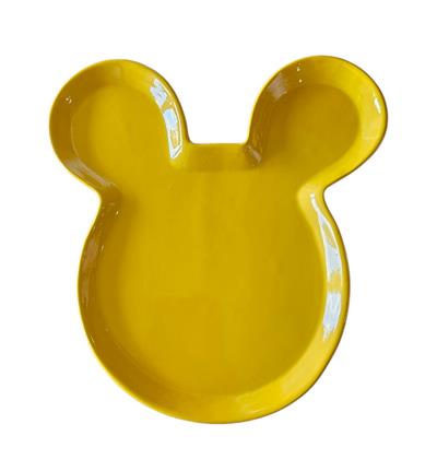 Prato Mickey Amarelo Louça - DecorFest