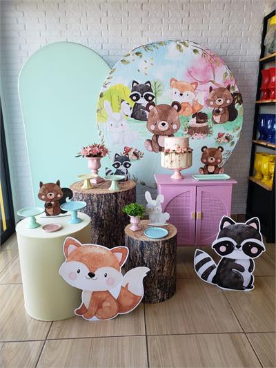 Kit Festa Facil G - Bosque Menina - DecorFest