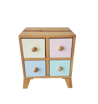 Cômoda Pinus Candy Color - DecorFest