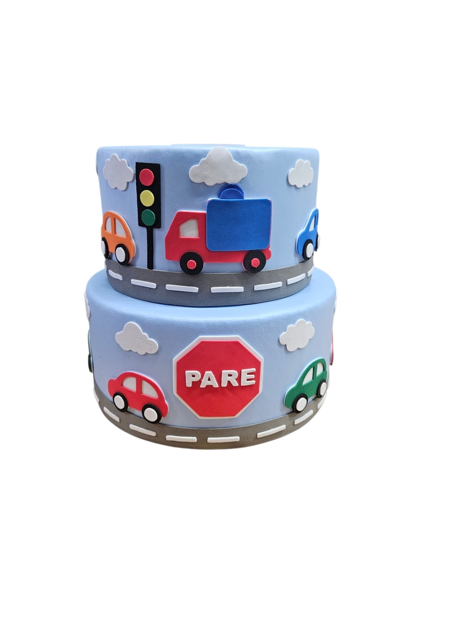Bolo Carrinhos - Meio de Transporte - DecorFest